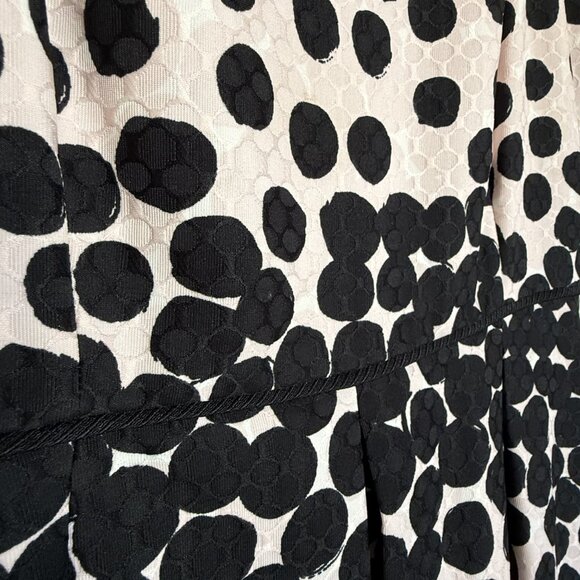 Tahari Fit/Flare Dot Dress - Picture 2 of 3